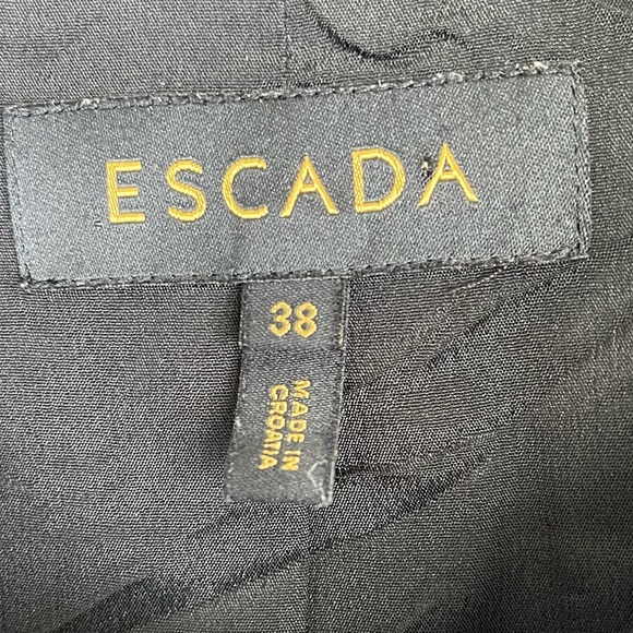 Escada black Blazer Jacket Quiet Luxury Business Attire Party - Picture 7 of 8